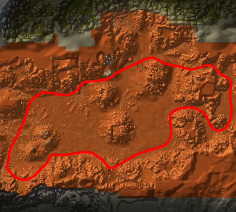 badlands mithril farm route