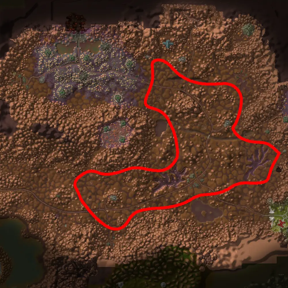 Eastern Plaguelands Plaguebloom farming route