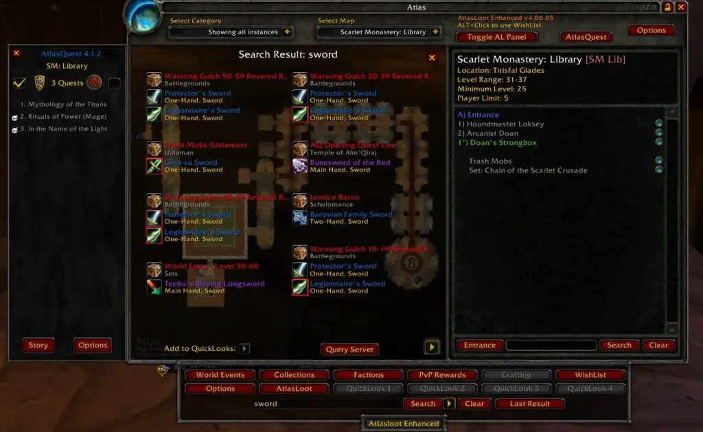 atlasloot addon screenshot