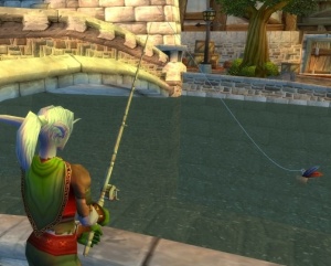 nightelf fishing in stormwind