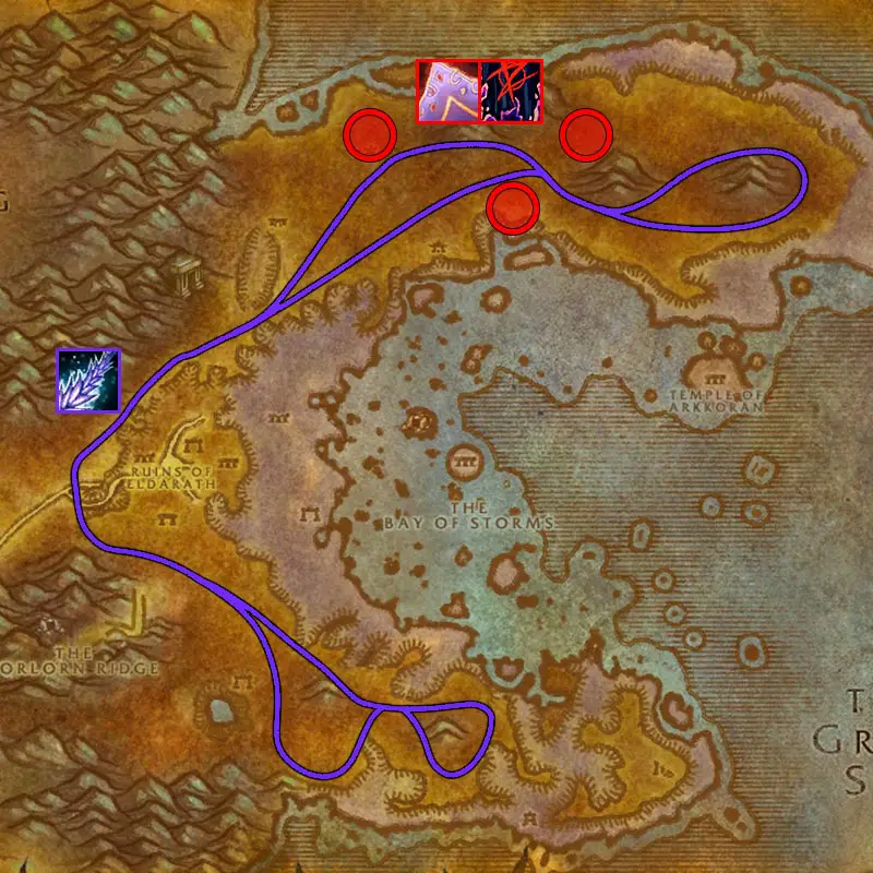 azshara gold farming map