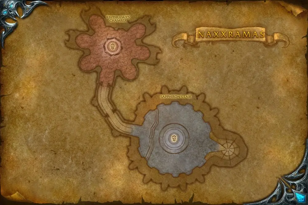 Naxxramas Raid Guide - Frostwyrm Lair Map