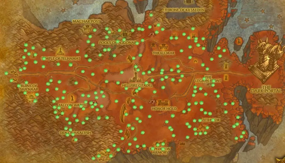 Hellfire Peninsula Fel Iron Farming