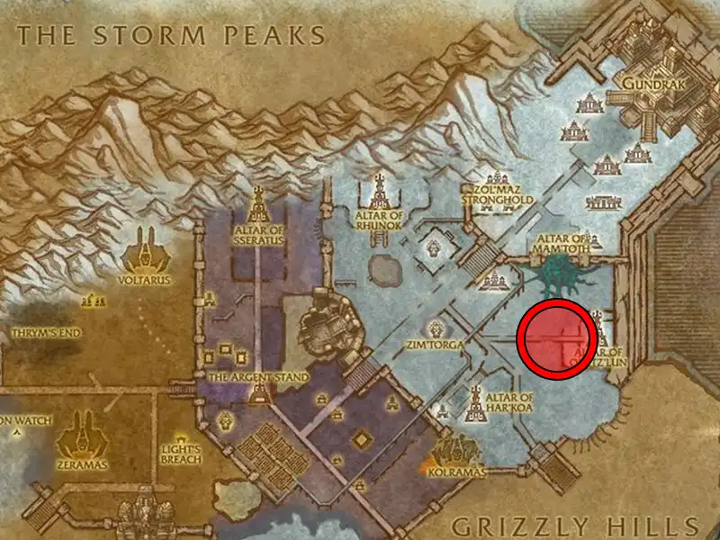 Zul Drak Eternal Air Location