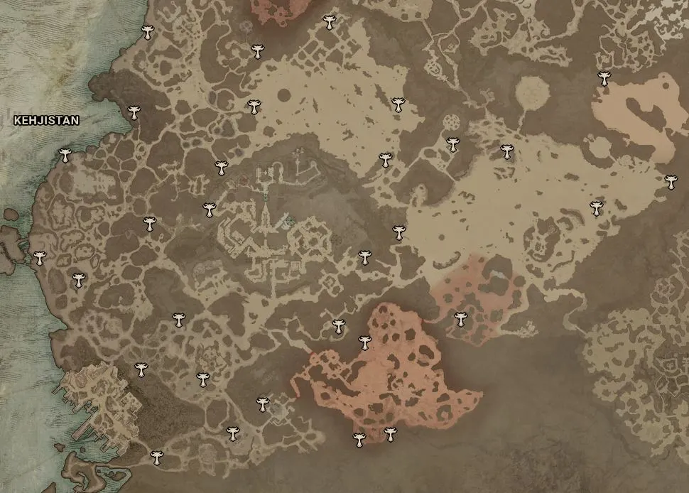 Kehjistan Altars of Lilith Map