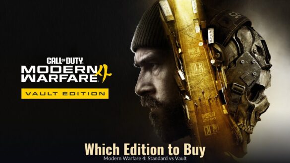 Call of Duty: Modern Warfare 4 Vault Edition key art with Captain Price in profile and the title Which Edition to Buy